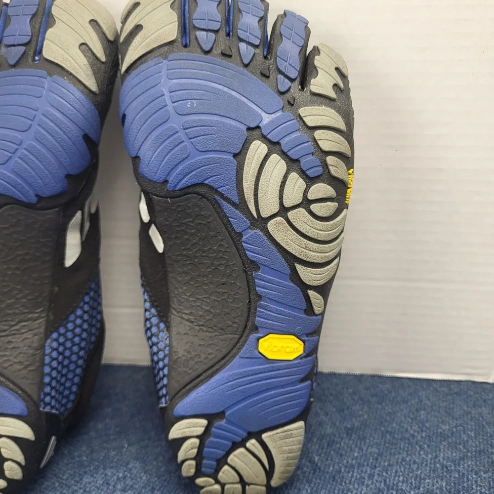 Vibram FiveFingers Spyridon LS Mens 42 Black Blue Trail Running Shoes Outdoor